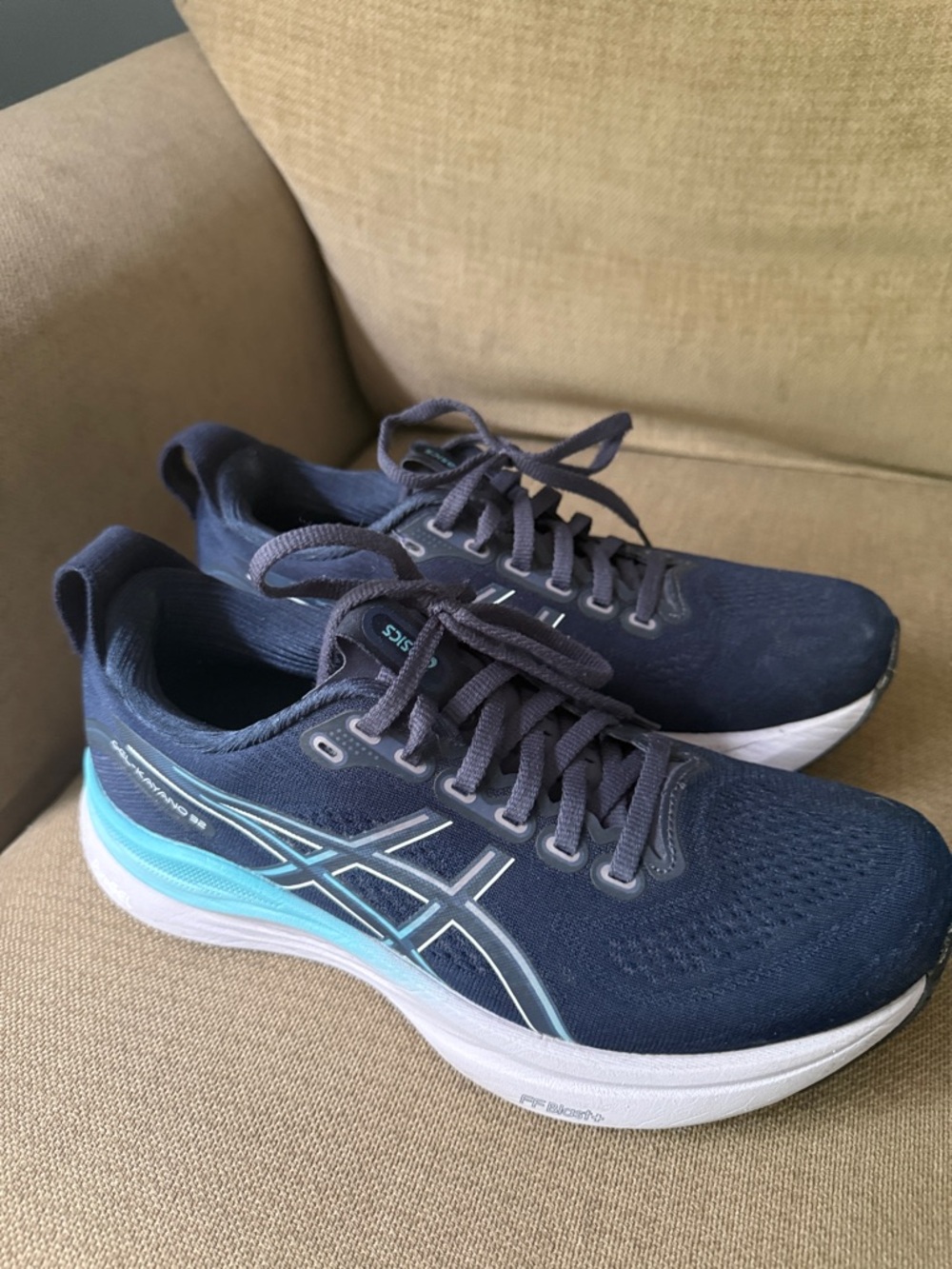 Asics Navy & Teal Women's Running Sneakers